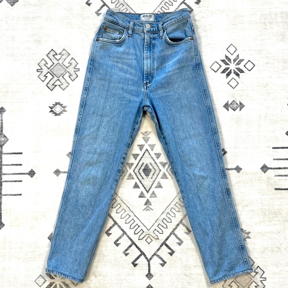 AGOLDE High Rise Straight Crop Jeans - Picture 5 of 16